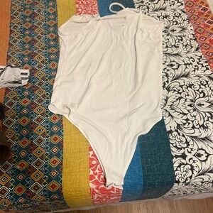 White body suite- target never warn. Size L